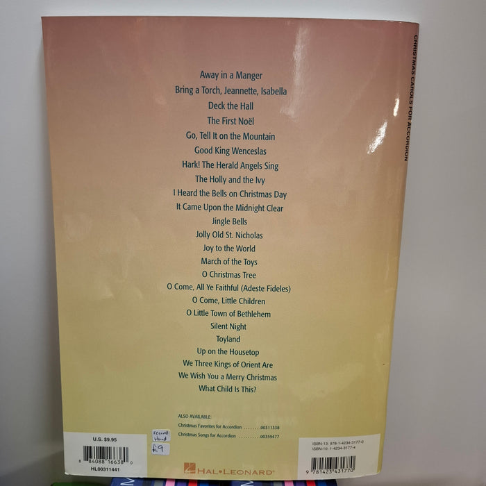 Second Hand Christmas Carols for Accordion Book by Gary Meisner