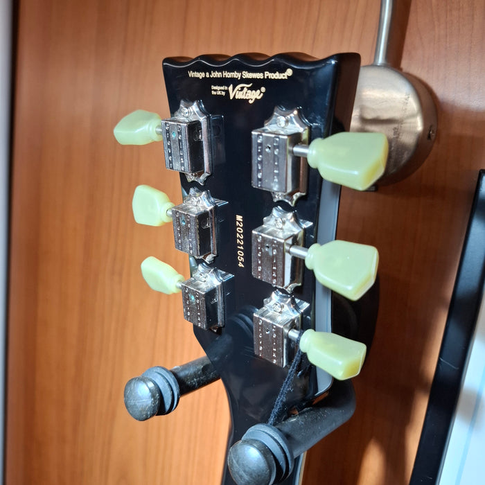 Vintage V100P ReIssued Electric Guitar ~ Boulevard Black