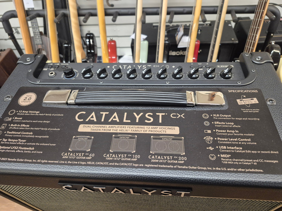 Second Hand  Line 6 catalyst CX60 60w Amp(Includes official pedal and cover)