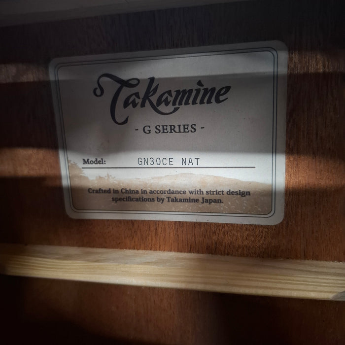 Second Hand Takamine GN30CE NAT Electro Acoustic Guitar