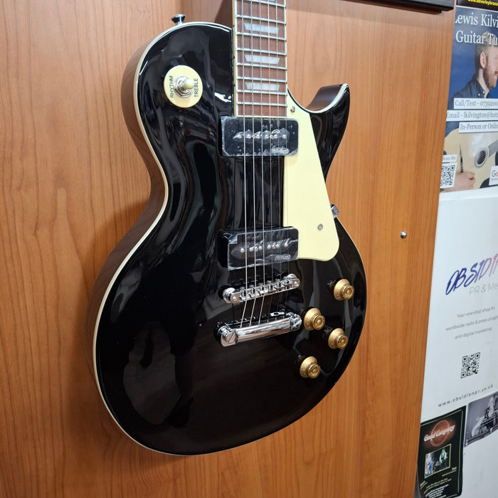 Vintage V100P ReIssued Electric Guitar ~ Boulevard Black
