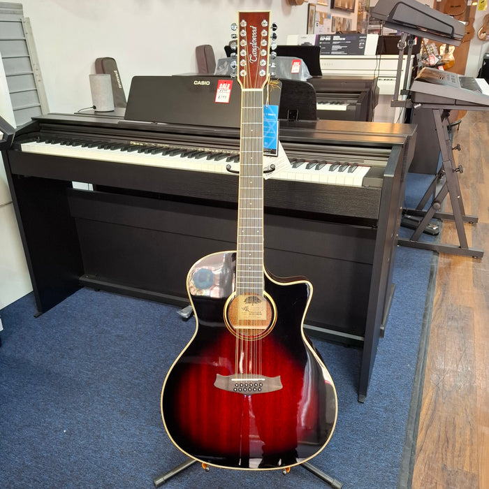 Shop Soiled Tanglewood Winterleaf Series TW612CEAVB 12 String Accoustic Guitar