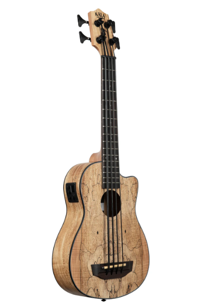 Kala Spalted Maple Acoustic-Electric U•BASS UBASS-SP-MAPL-FS