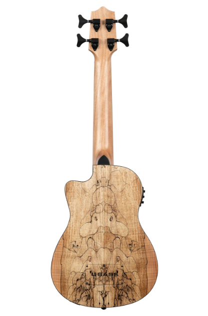 Kala Spalted Maple Acoustic-Electric U•BASS UBASS-SP-MAPL-FS