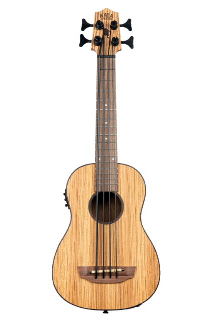 Kala Zebrawood Acoustic-Electric U•BASS UBASS-ZEB-FS