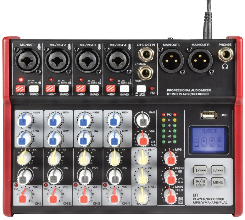CSM-6 Compact Mixers With USB / Bluetooth