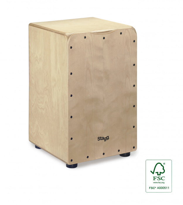 Stagg Medium Cajon With Bag - Various Colours natural