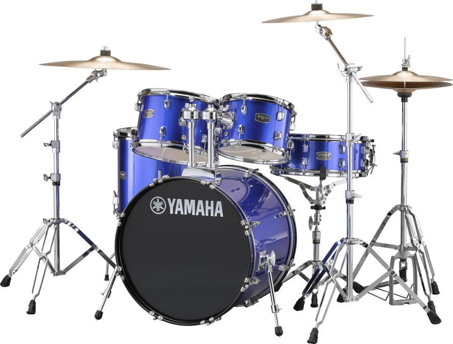 Yamaha Rydeen Drum Kit With 20" Kick Drum & Cymbals  blue