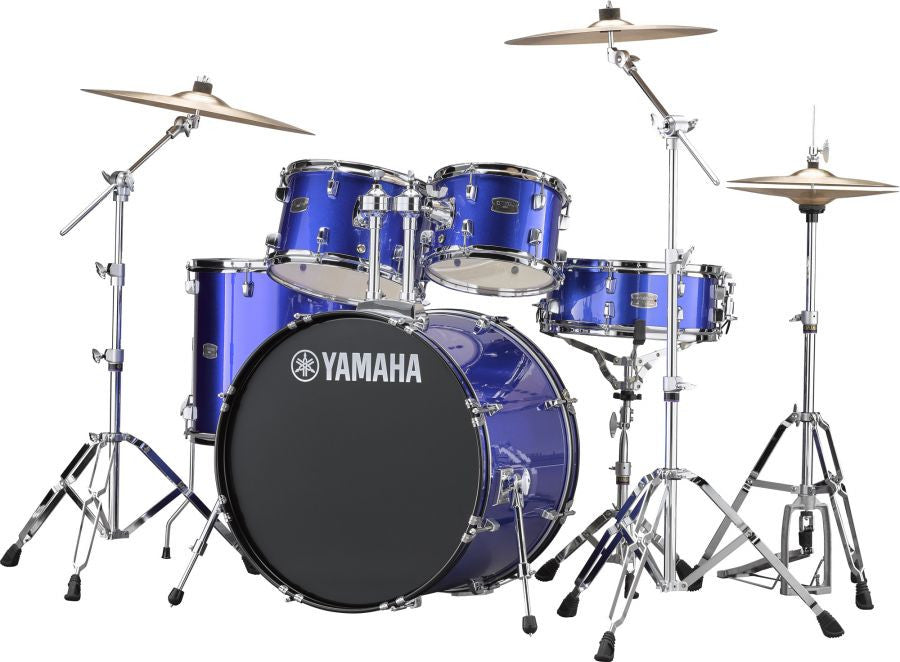 Yamaha Rydeen Drum Kit With 22" Kick Drum & Cymbals blue