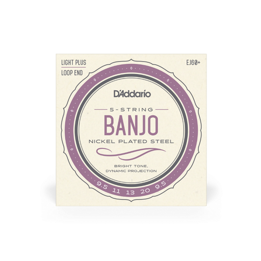 D'Addario 9.5-20 Light Plus 5-String Banjo Strings