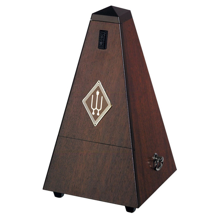 Wittner W814M Traditional Metronome with Bell, Matte Dark Walnut