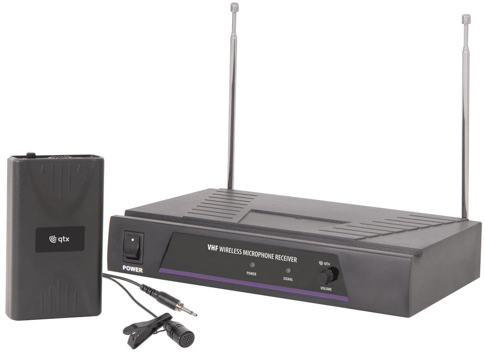 QTX Lavalier Microphone VHS Wireless system